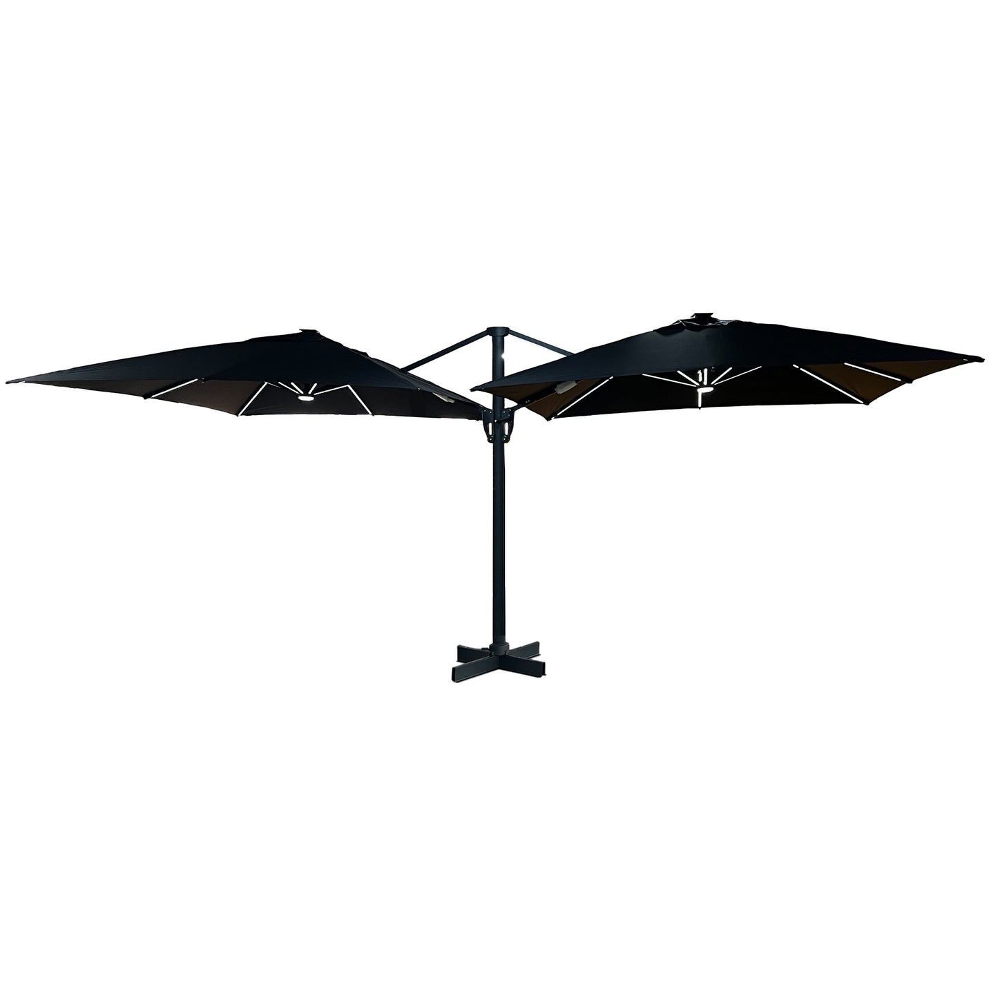 Ampelschirm 2-Teilig Curacao