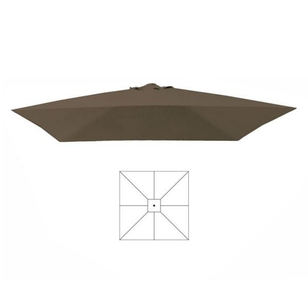 Schirmtuch mit/ohne Volant